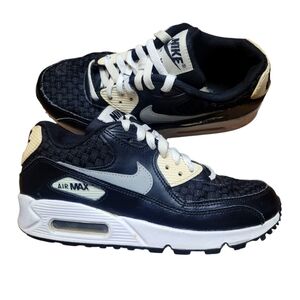 NIKE AIR MAX 90 Iron Smoke Grey White Black Shoes Sz 4.5